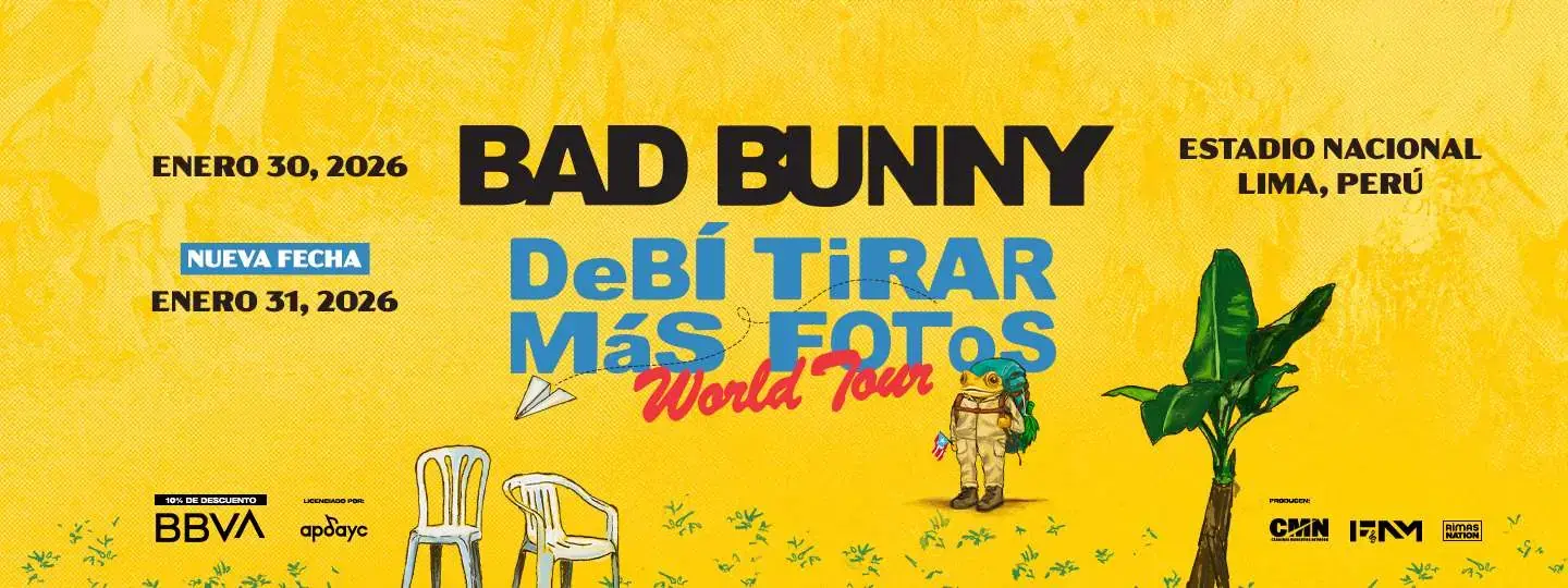 Bad Bunny DeBí TiRaR MáS FOtoS Tour 2026 en Lima